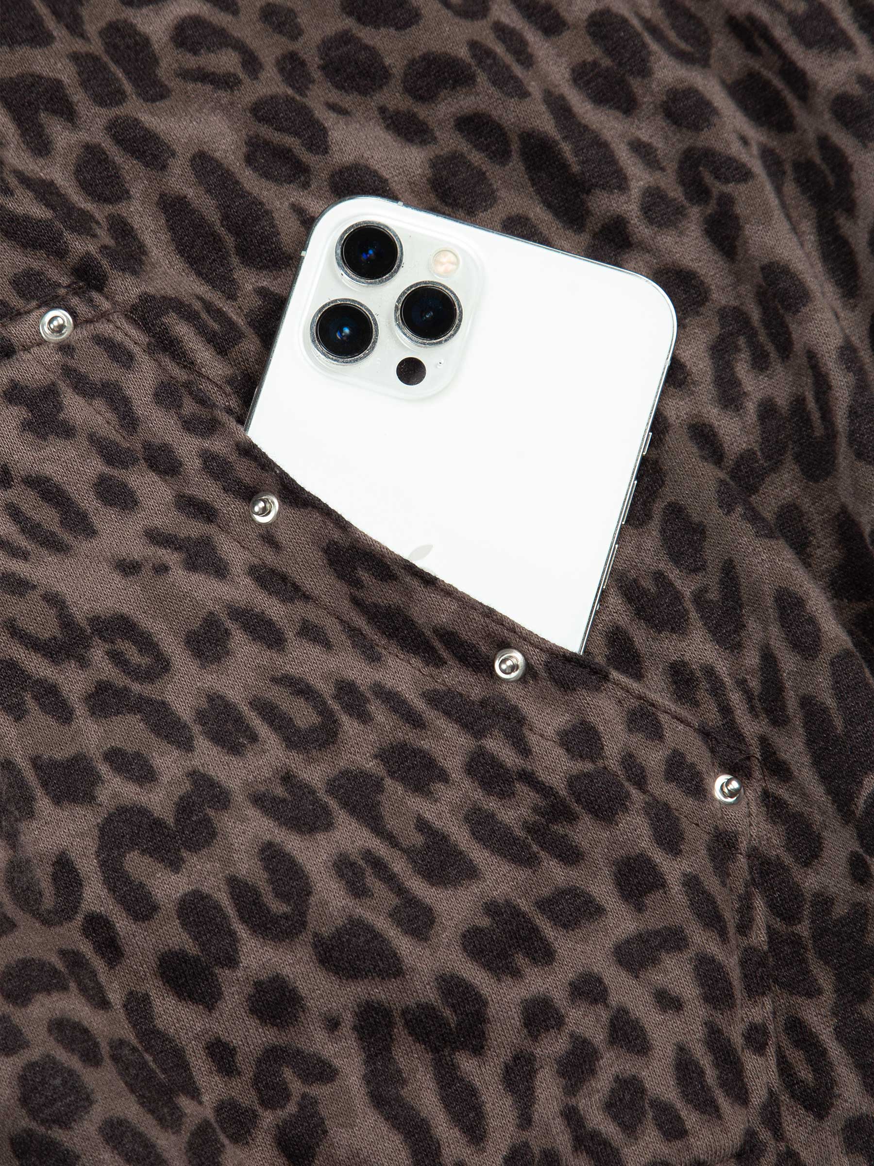 DSW Commando Hoodie Zip - Leopard