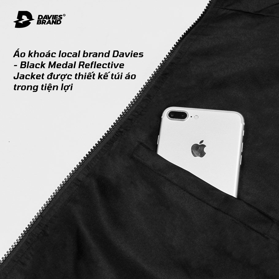 DSW Jacket Medal Reflective-Đen