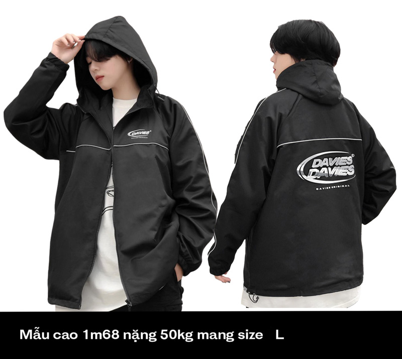 DSW Jacket Medal Reflective-Đen