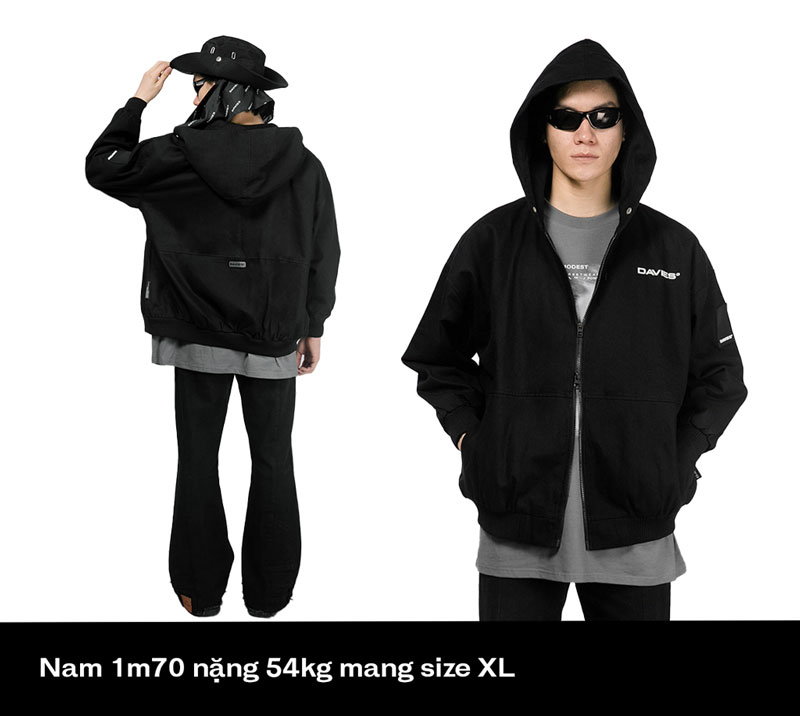 D31-AK1 Khaki Hooded Jacket