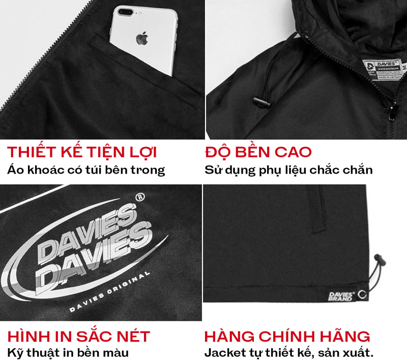 DSW Jacket Medal Reflective-Đen