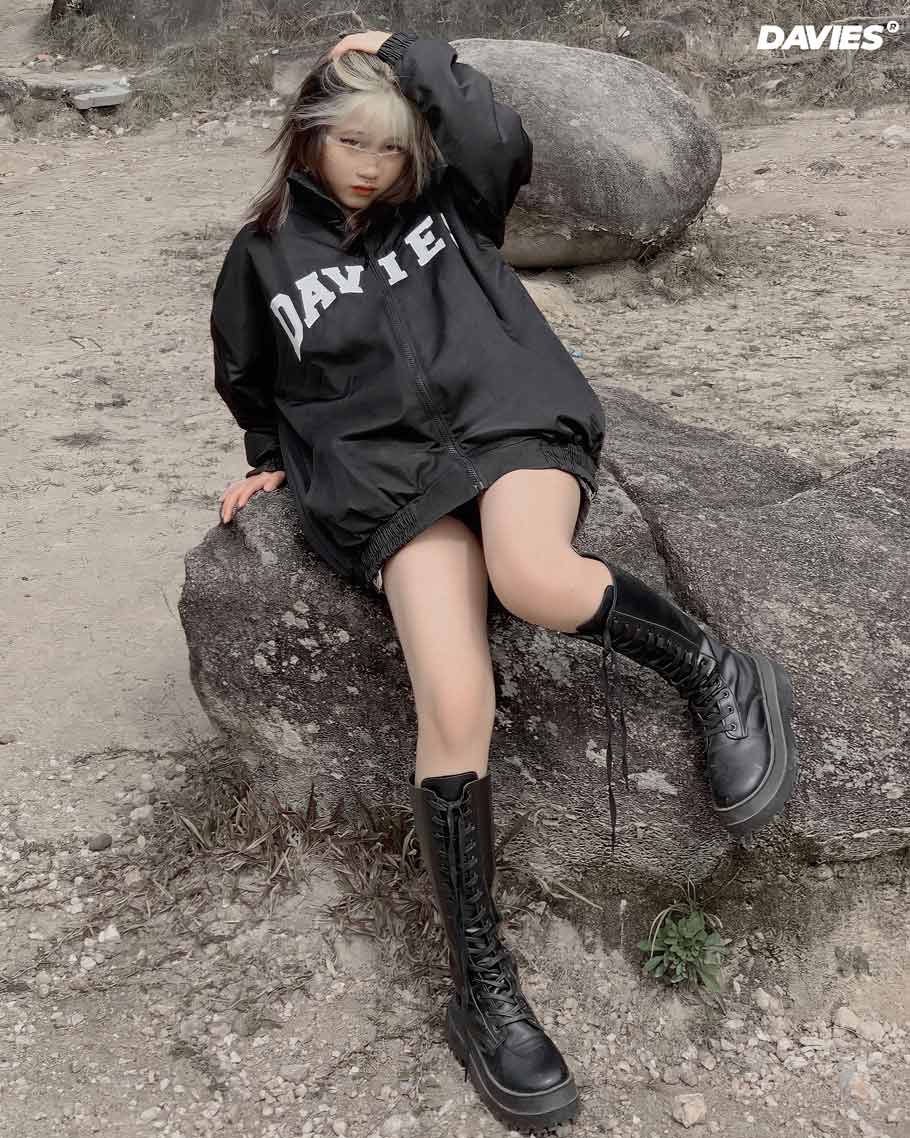 D23-AK4 Label Cotton-padded Jacket