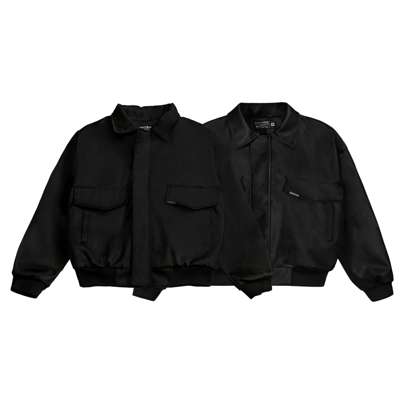 Áo khoác local brand đẹp nam nữ màu đen
