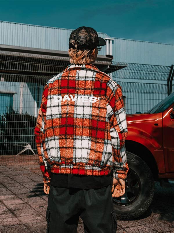 DSW Flannel Double Zip Boxy Jacket