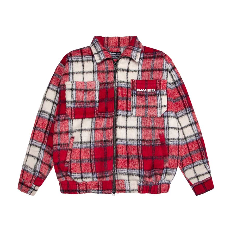 DSW Flannel Double Zip Boxy Jacket