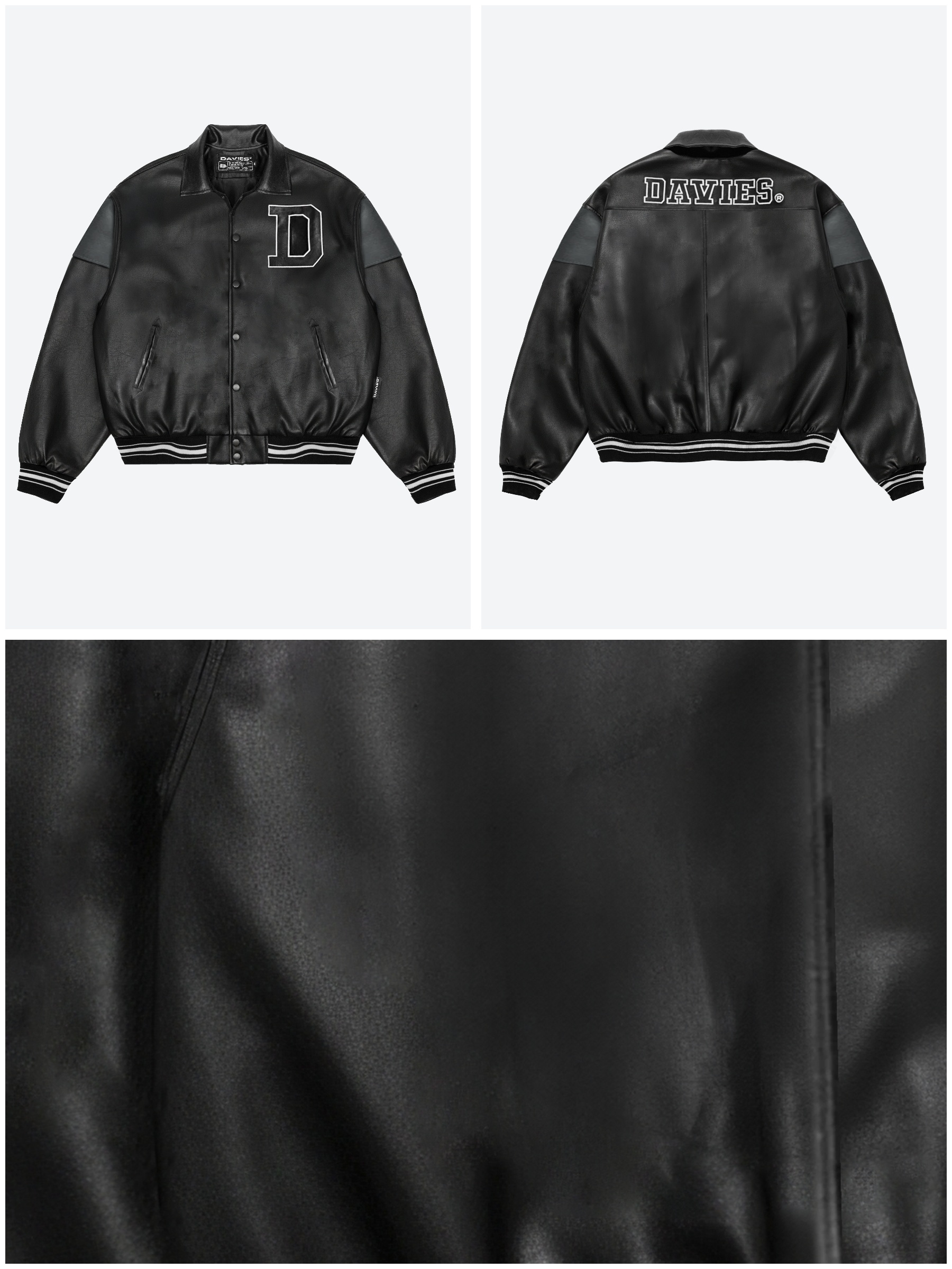 DSW BMG Leather Varsity Jacket