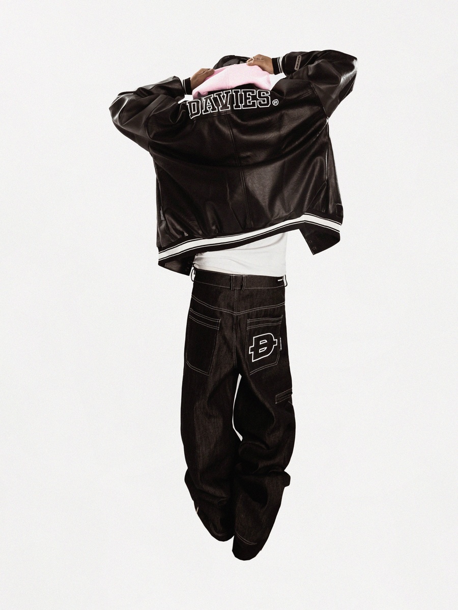 DSW BMG Leather Varsity Jacket