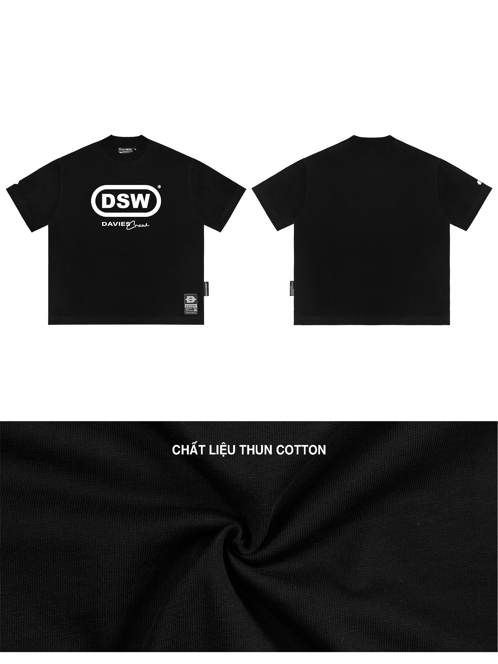 DSW Cipher Tee - Đen