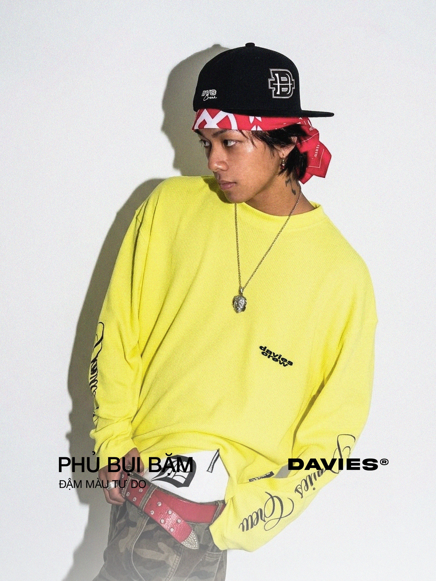 DSW Neon Waffle Long Sleeve Tee