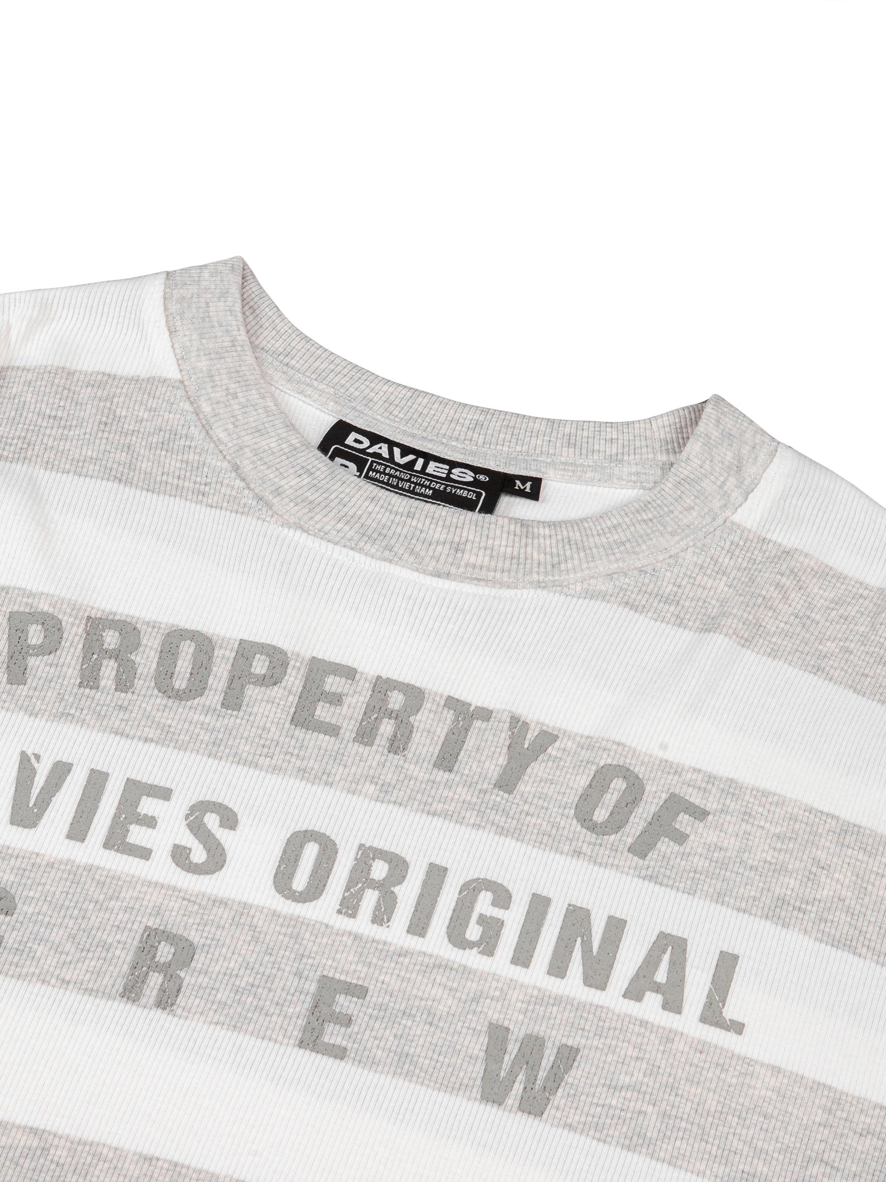 DSW Striped Rib Long Sleeve Tee