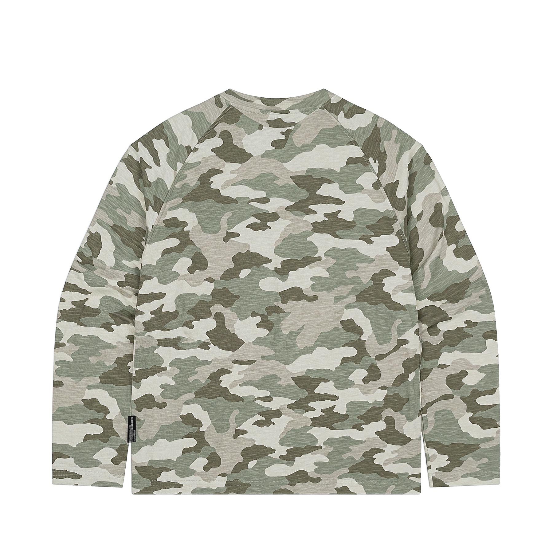 DSW Textured Slub Raglan Long Sleeve Tee - Camo