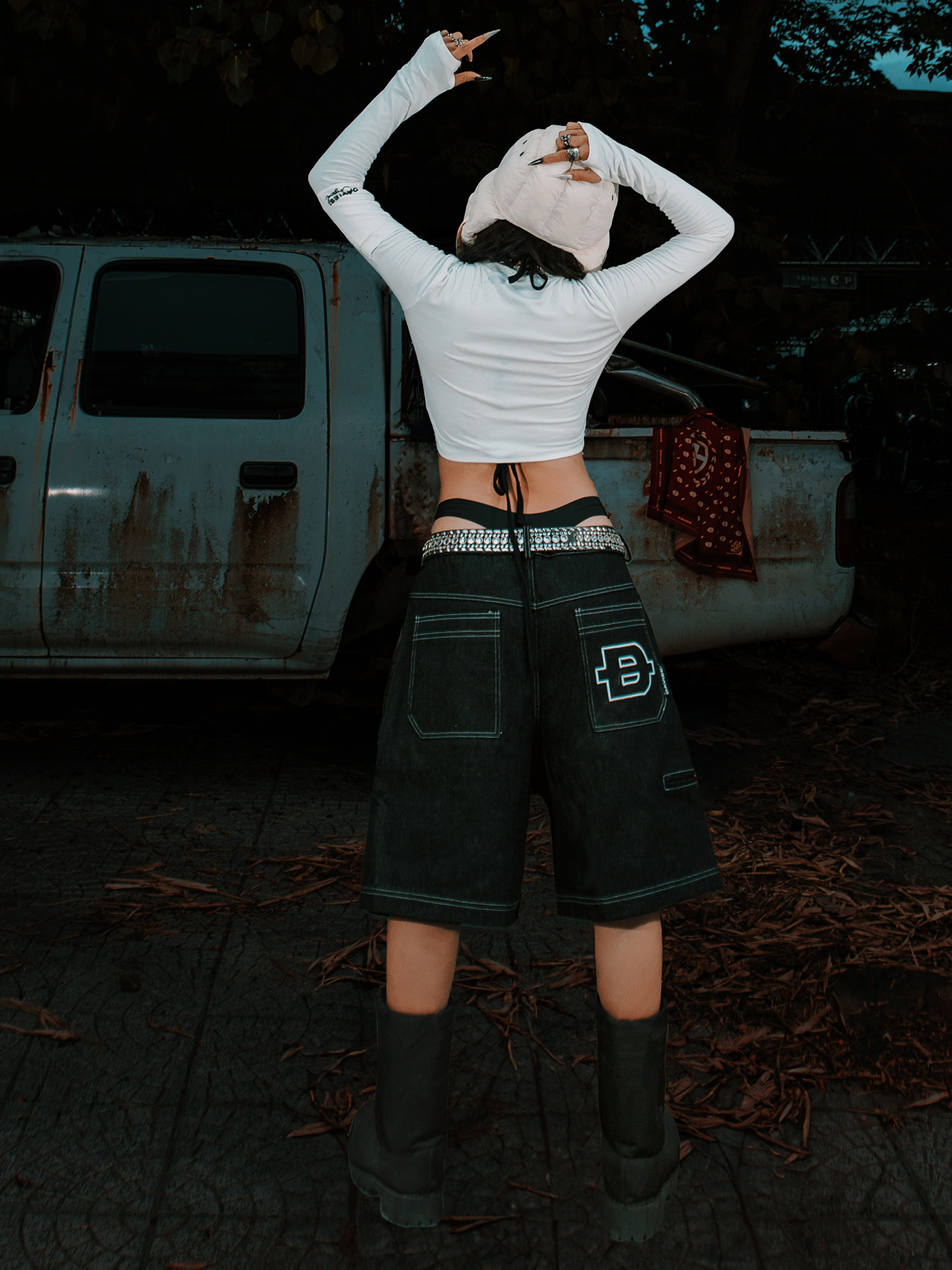DSS Long Sleeve Croptop Drift Tee