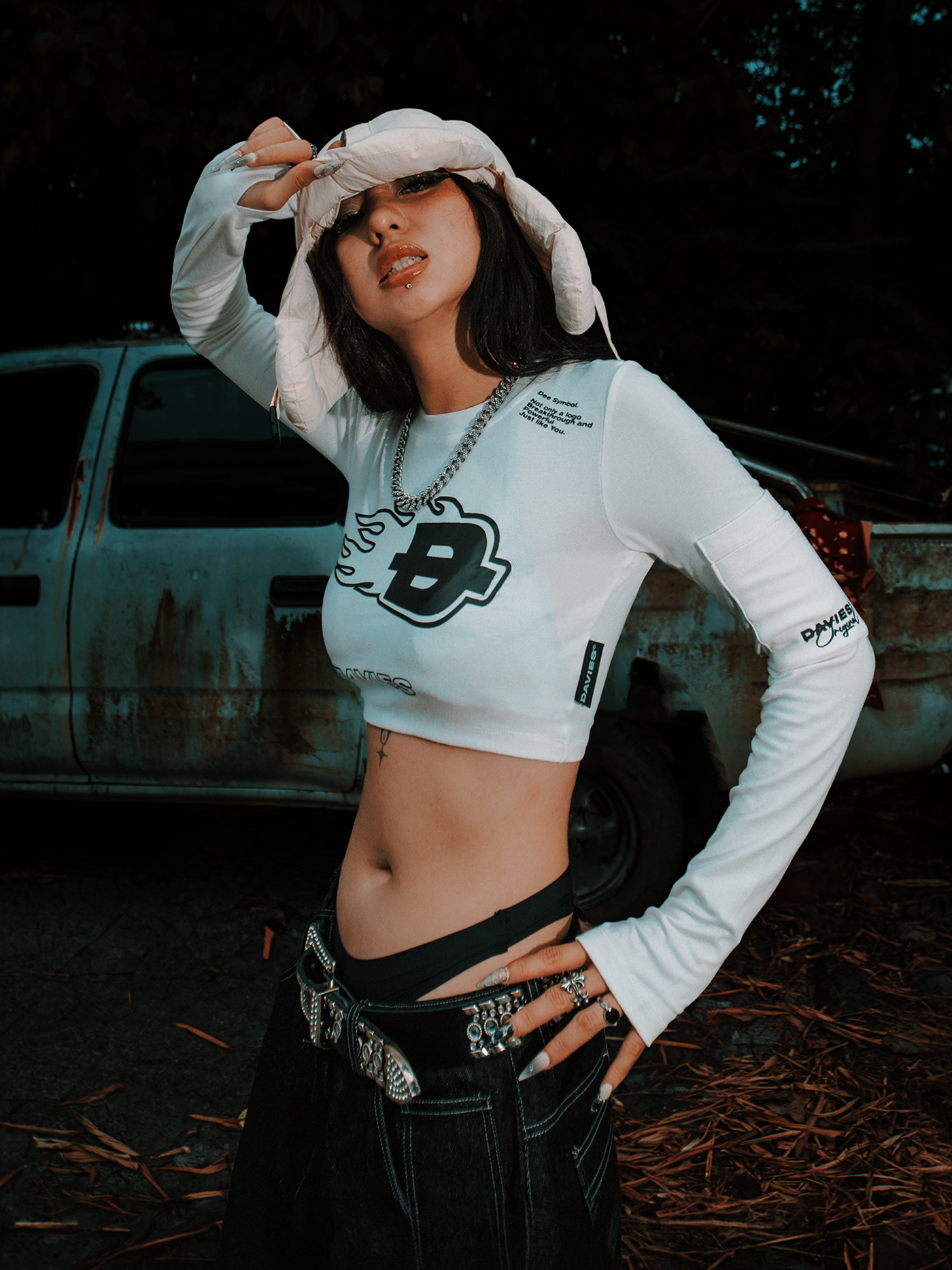 DSS Long Sleeve Croptop Drift Tee
