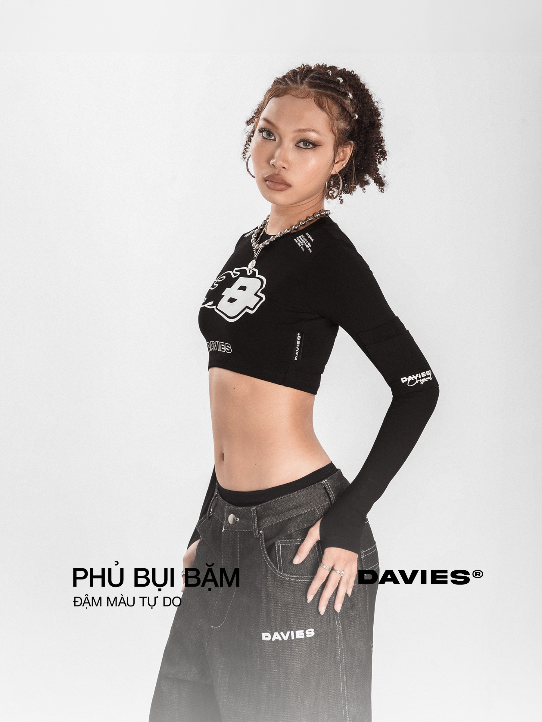 DSS Long Sleeve Croptop Drift Tee