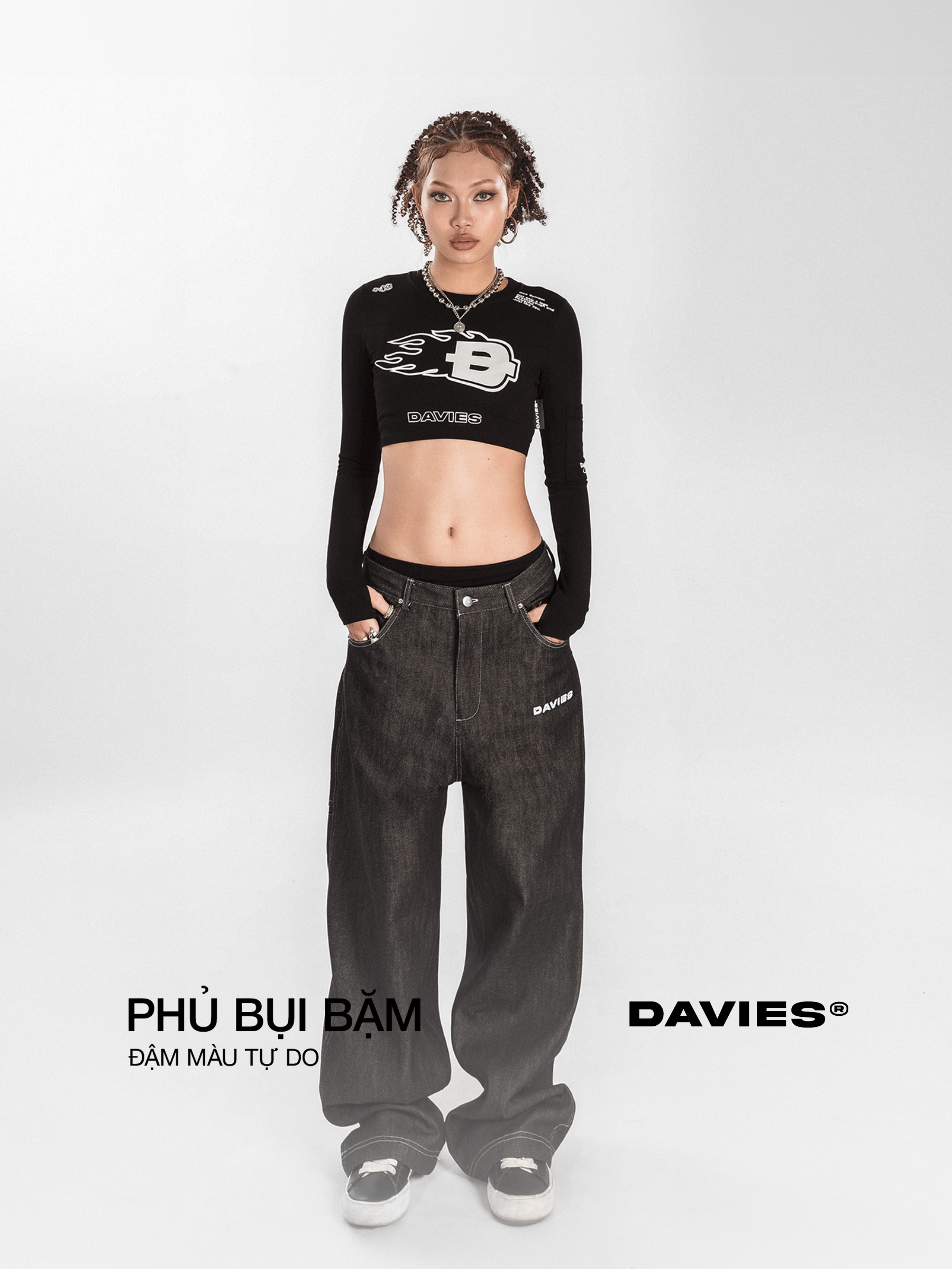 DSS Long Sleeve Croptop Drift Tee