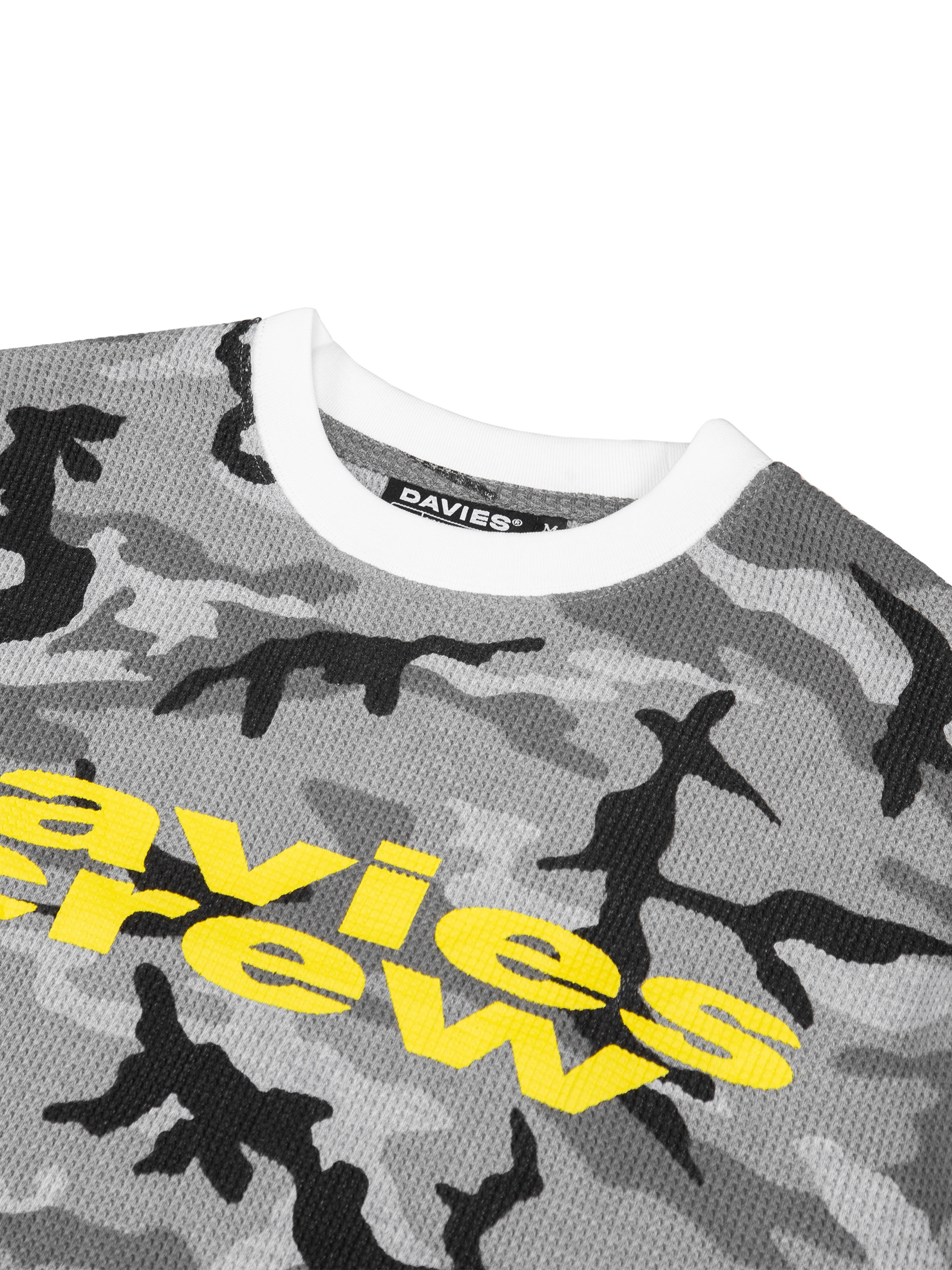 DSW D Waffle Camo Double Layer Sleeve Tee - Xám