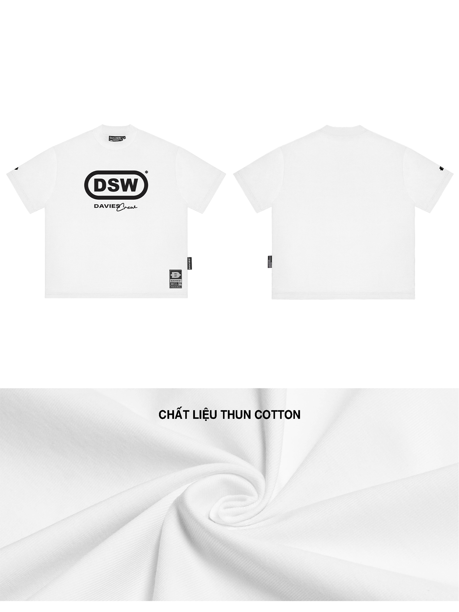 DSW Cipher Tee - Trắng