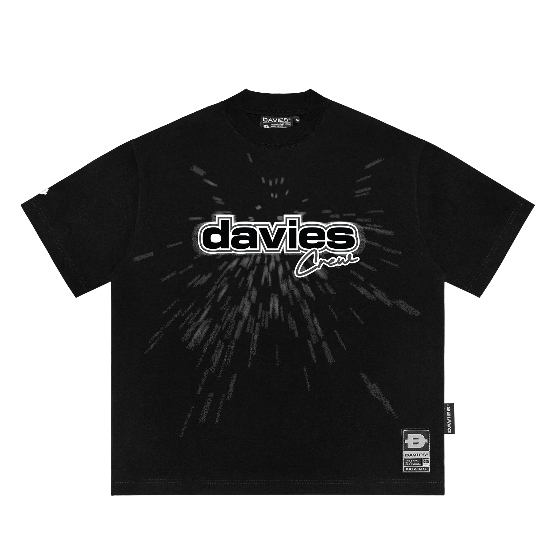 Áo thun form rộng streetwear nam nữ DAVIES hình in lớn