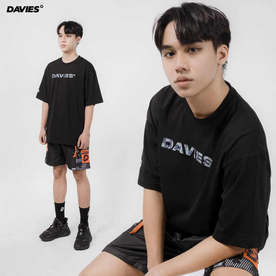DSW Tee Camou Type Logo - Black