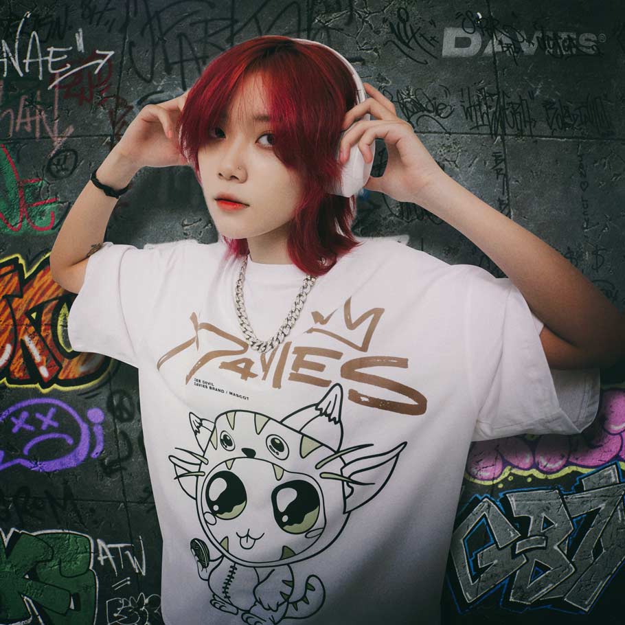 DSS Tee D Devil Mascot-Trắng