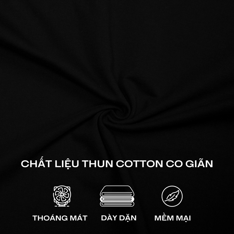 áo thun local brand form rộng tay lỡ màu đen