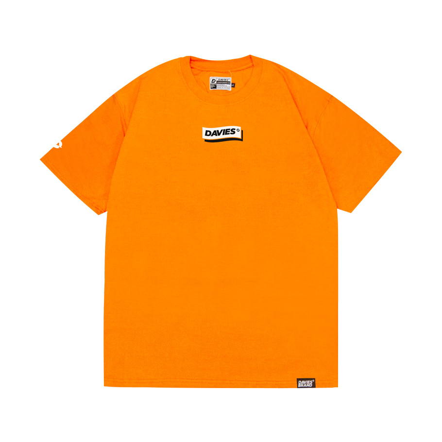 Áo phông nam đẹp màu cam Box logo local brand Davies DAVIES BRAND ®