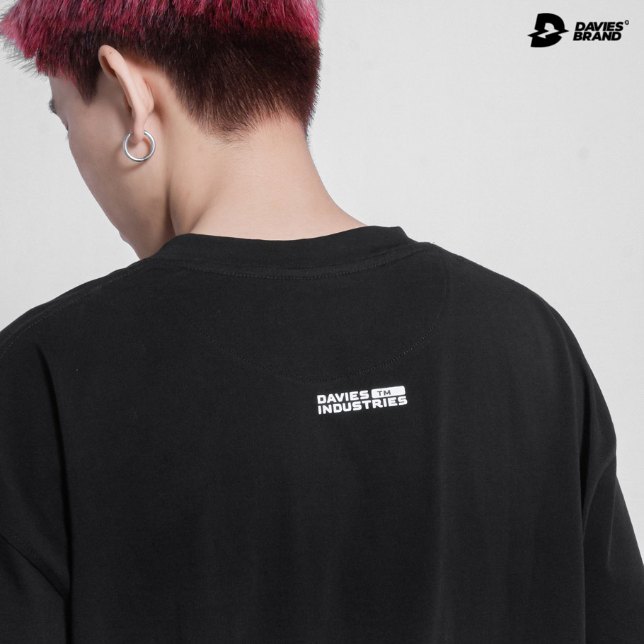 áo thun nam nữ form rộng tay lỡ màu đen