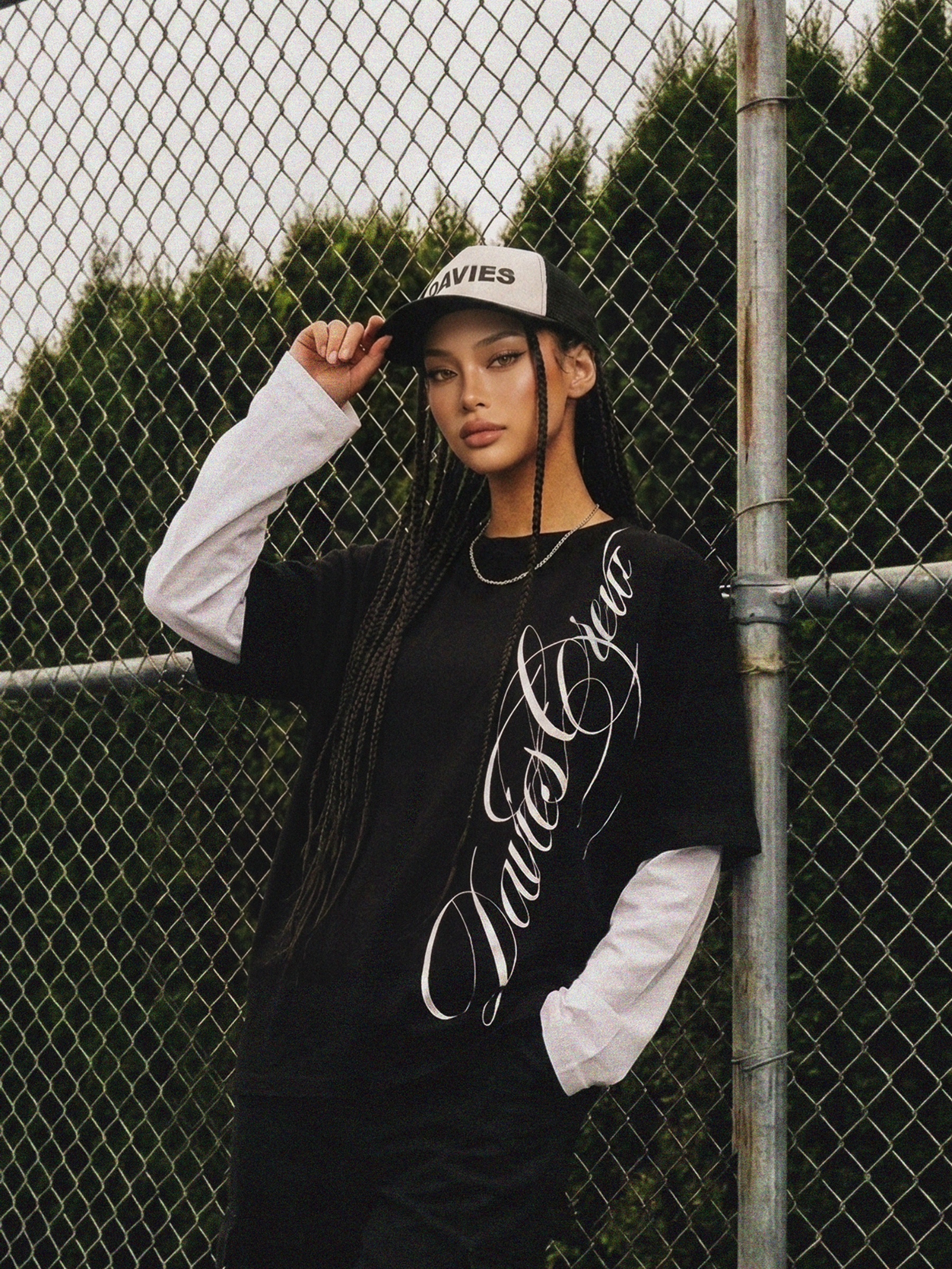 DSW Obsidian Double Layer Long Sleeve Tee