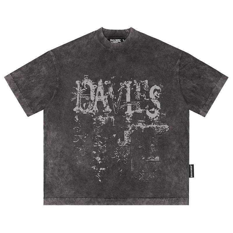 áo thun wash xám local brand  form rộng tay lỡ, chất liệu cottonwash