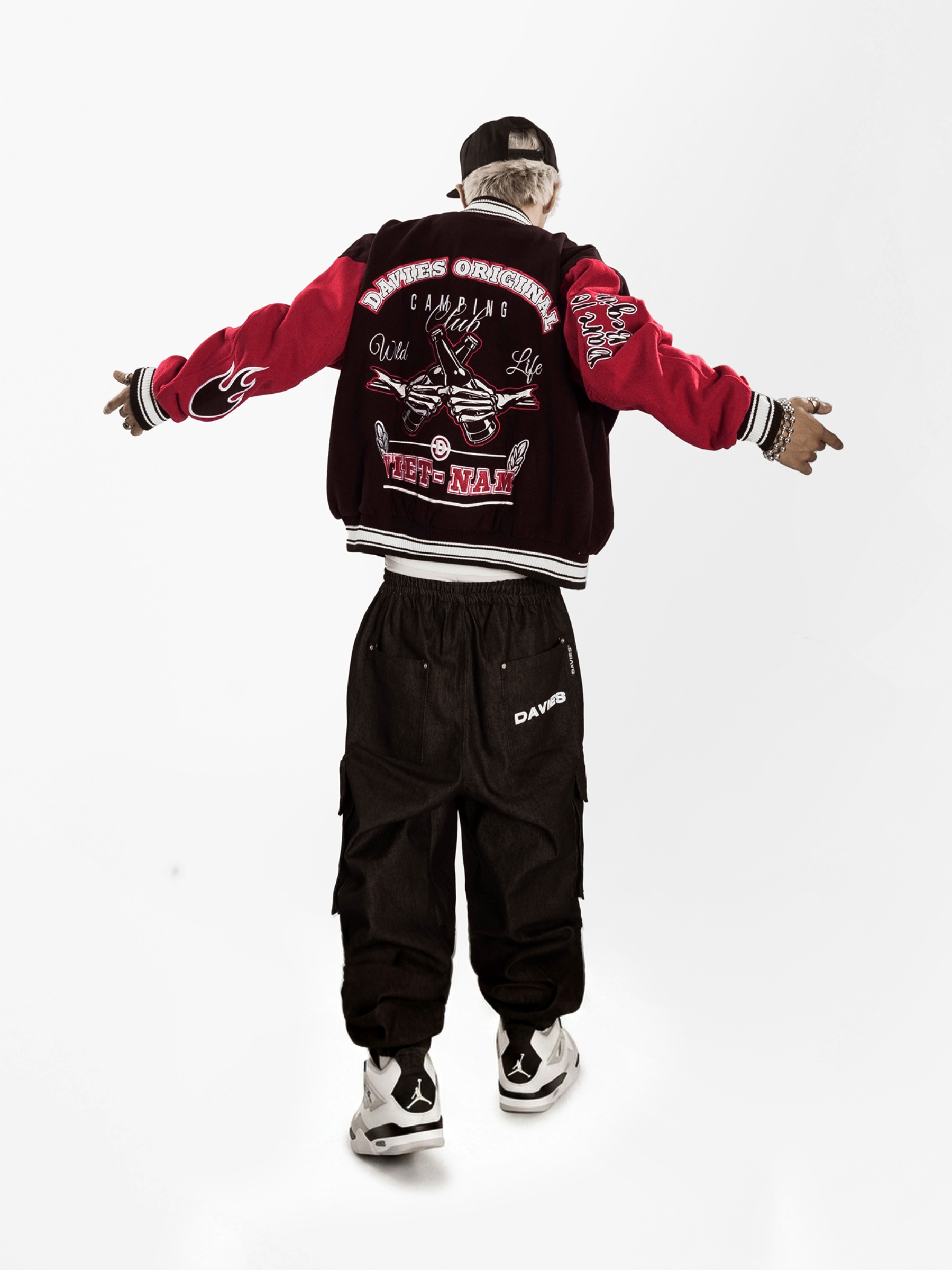 DSW Camping Club Bomber Varsity Jacket