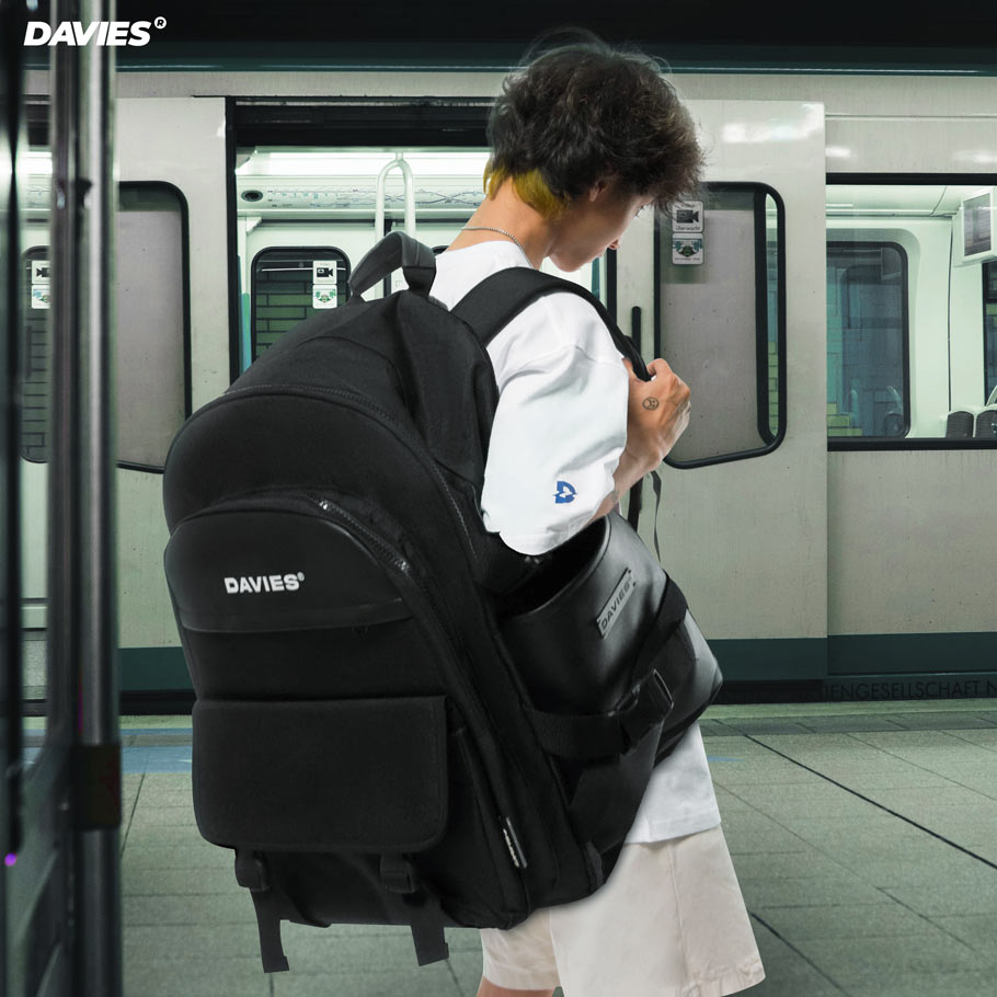 balo local brand đi học đẹp màu đen backpack