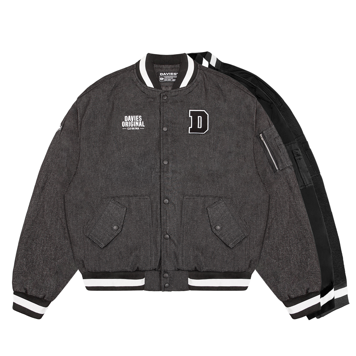 áo khoác bomber nam nữ form rộng màu đen vải dù, kaki local brand