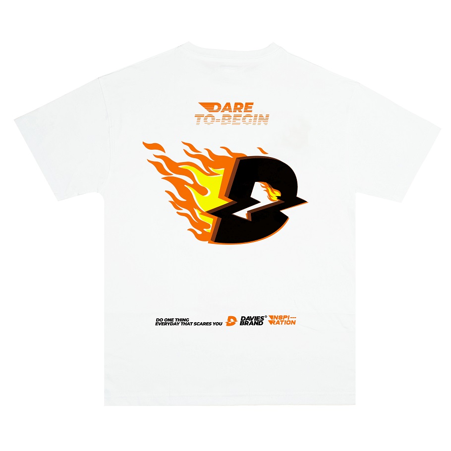 DSW Tee Logo Fire-White