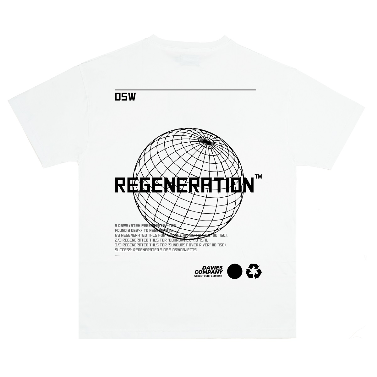 DSW Tee Earth Regeneration-White