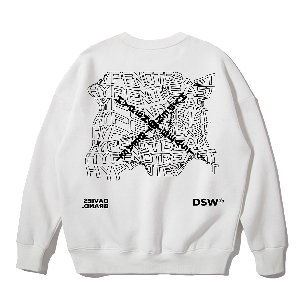 DSW SWEATER HYPE NOT BEAST - White