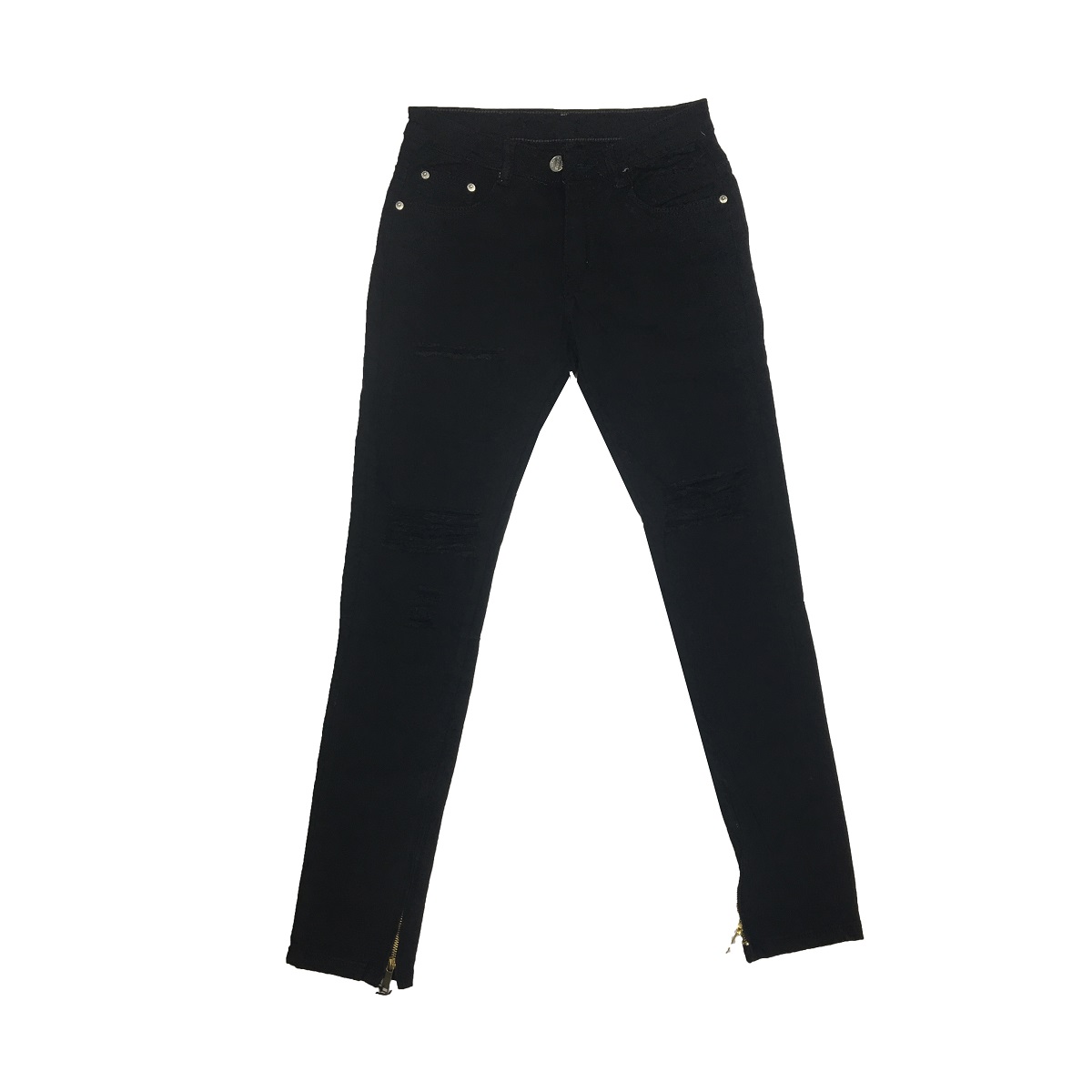 DSW DESTROYED ZIPPER JEAN