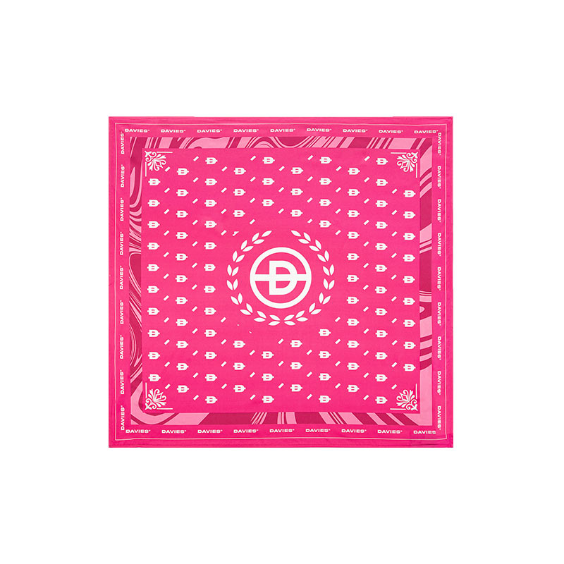 Khăn bandana nam nữ in hoạ tiết vải lụa nhiều màu Davies