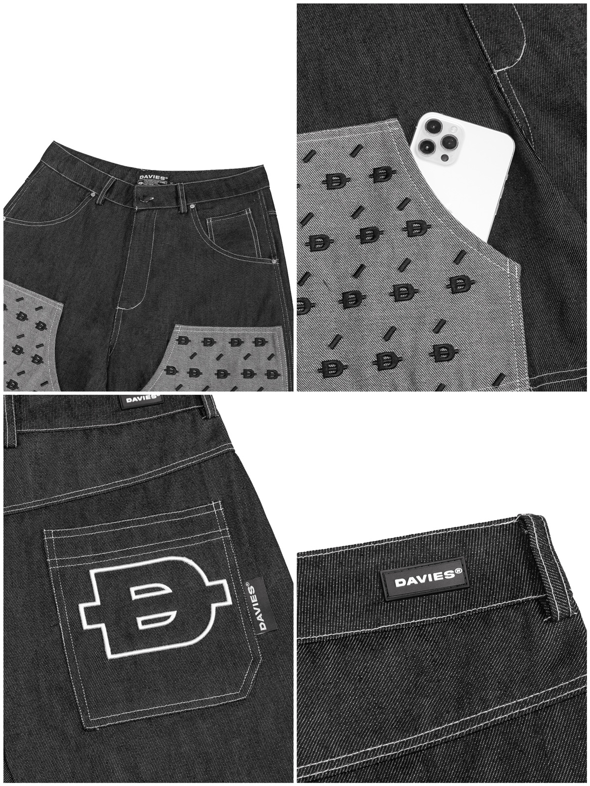 DSW Monogram Denim Short