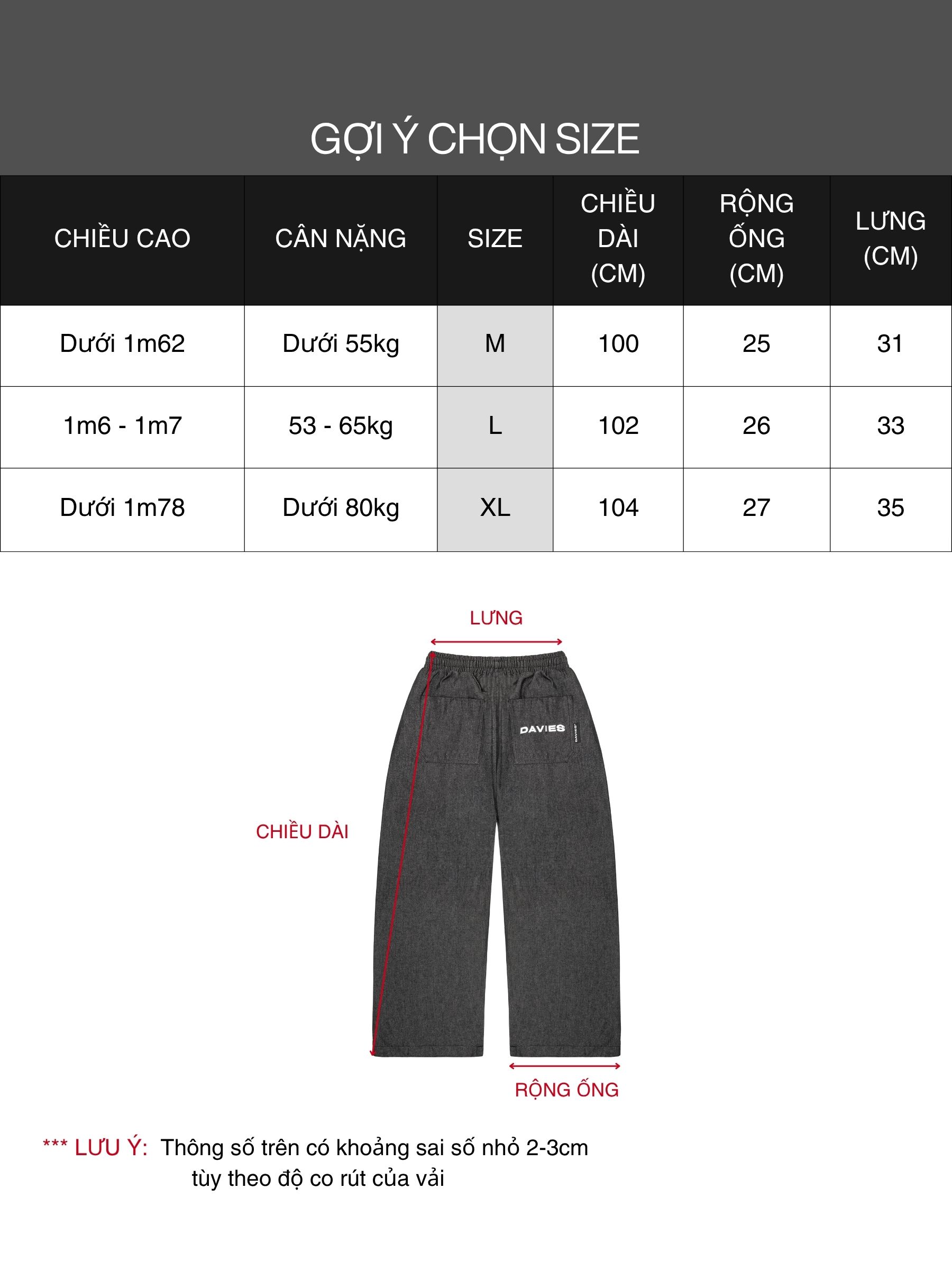 DSW Denim Piping Pants