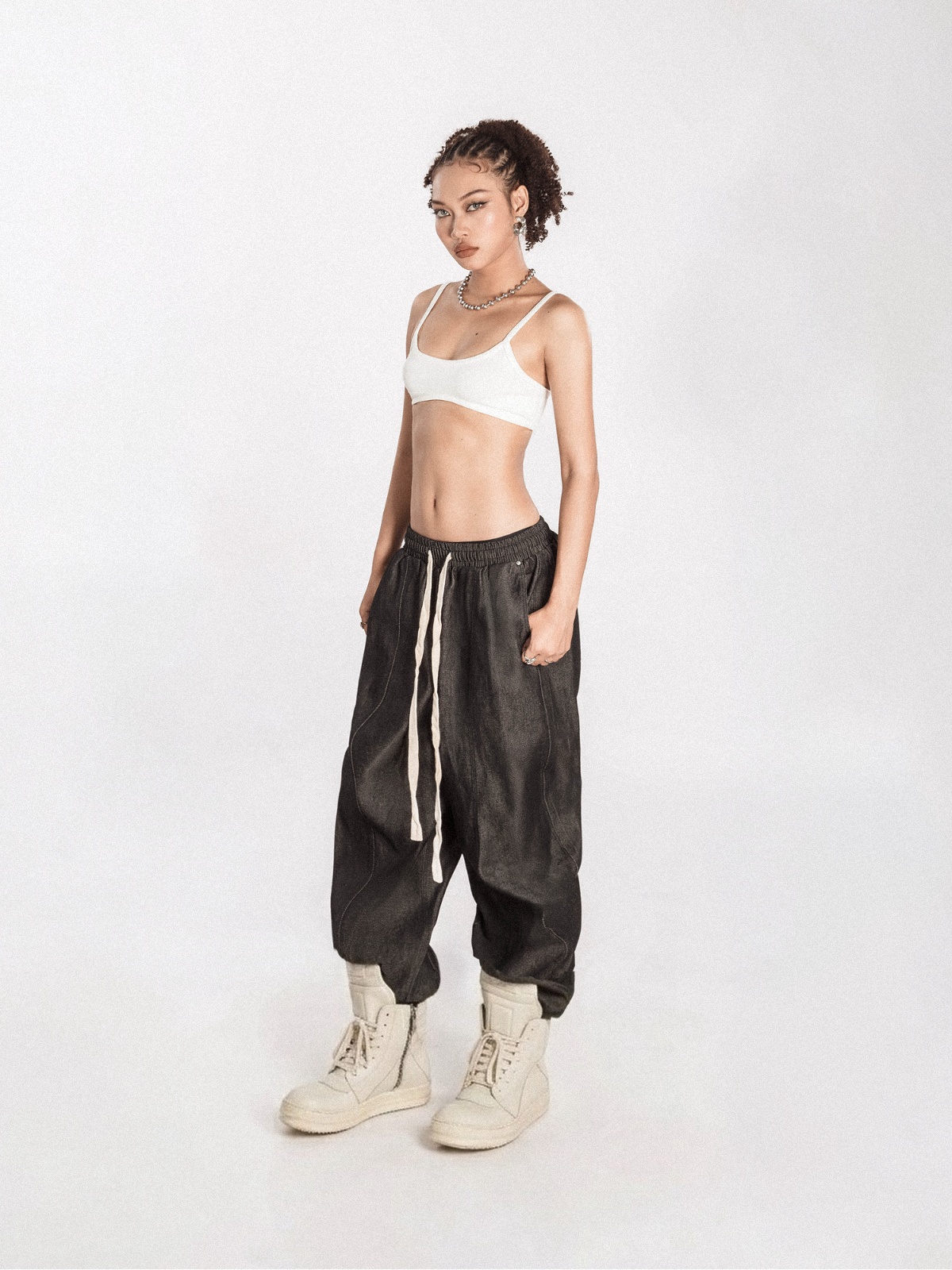 DSW Denim Piping Pants