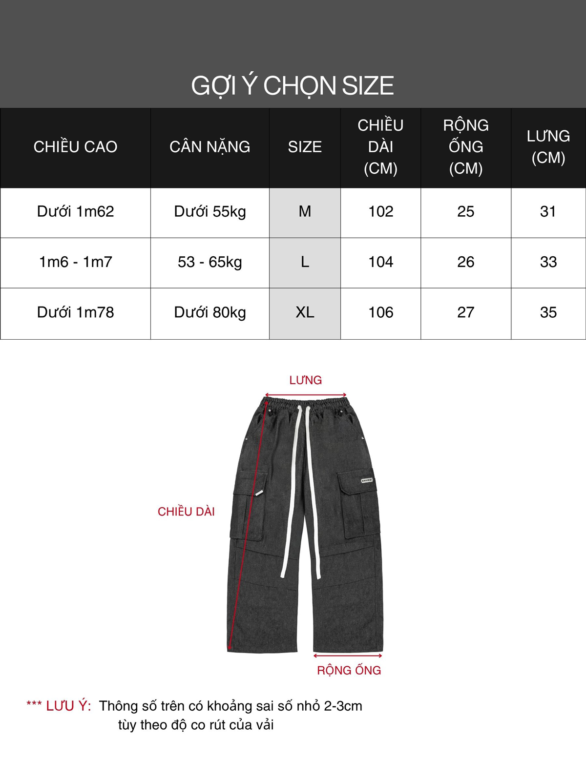 DSW Denim Cargo Pants