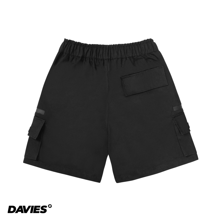 quần short nam đẹp màu đen local brand Davies