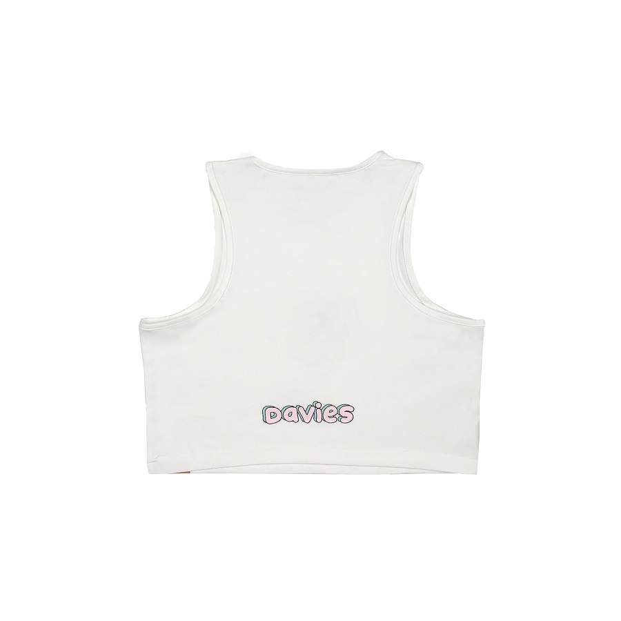 DSS Croptop Space Bae-White