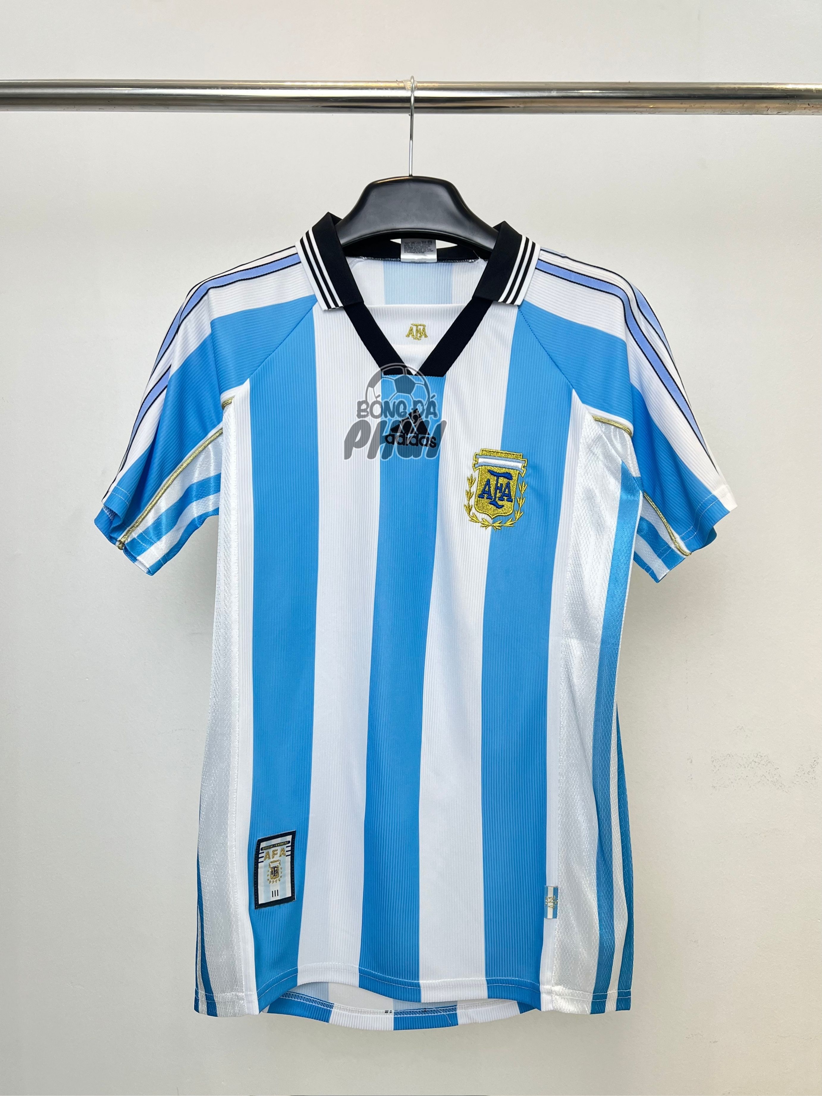 ÁO RETRO ARGEN XANH TRẮNG 1998