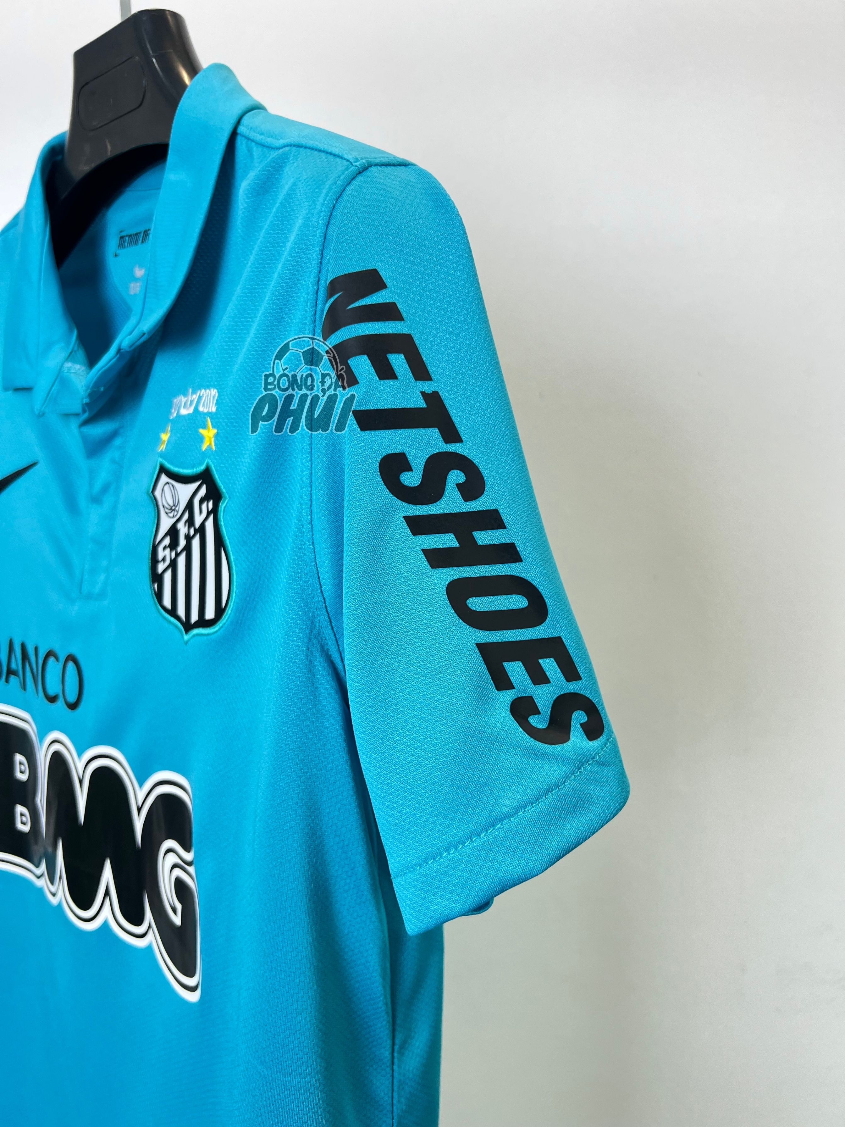 ÁO RETRO POLO SANTOS XANH