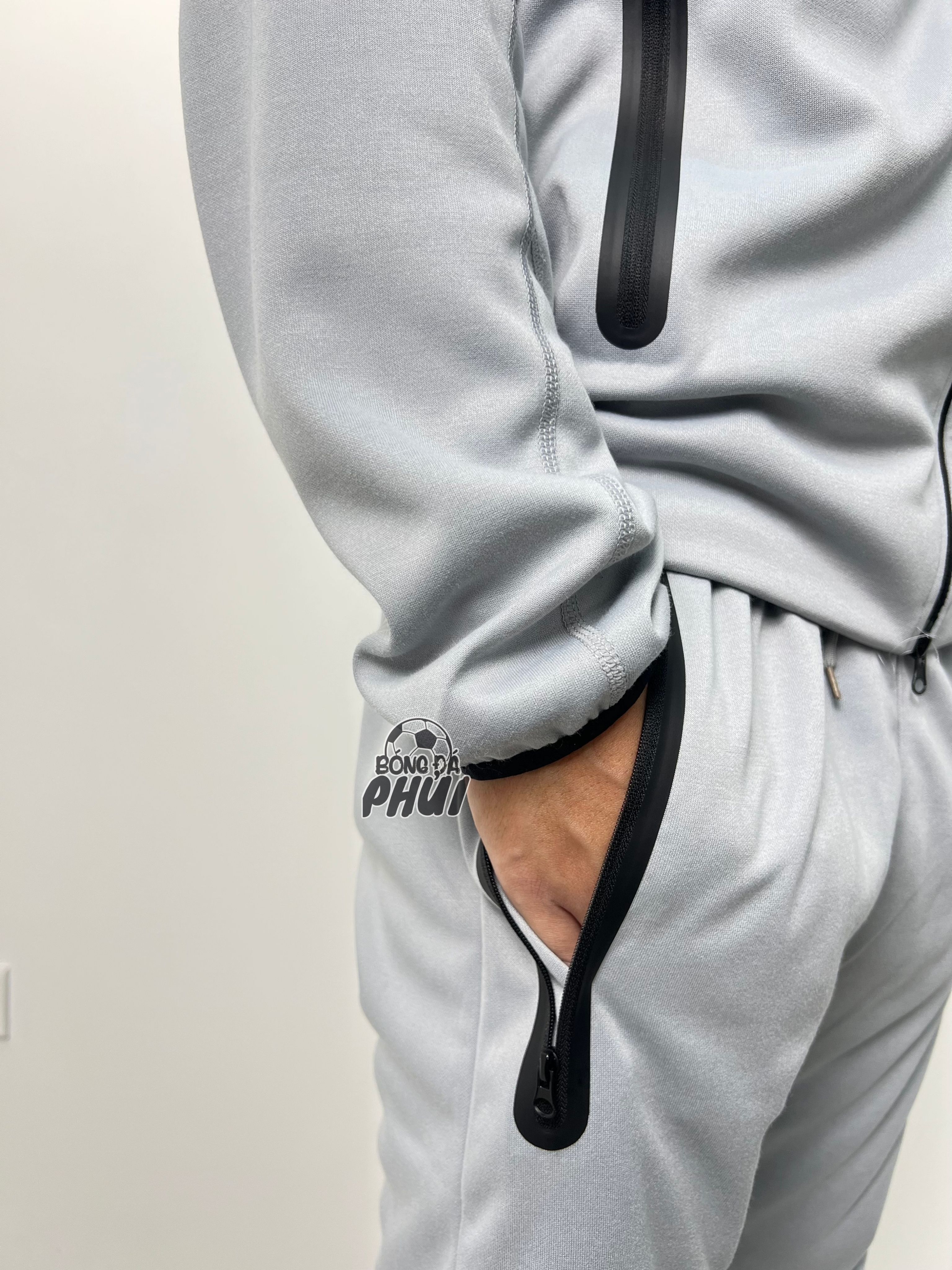 BỘ KHOÁC NIKE TECH XÁM