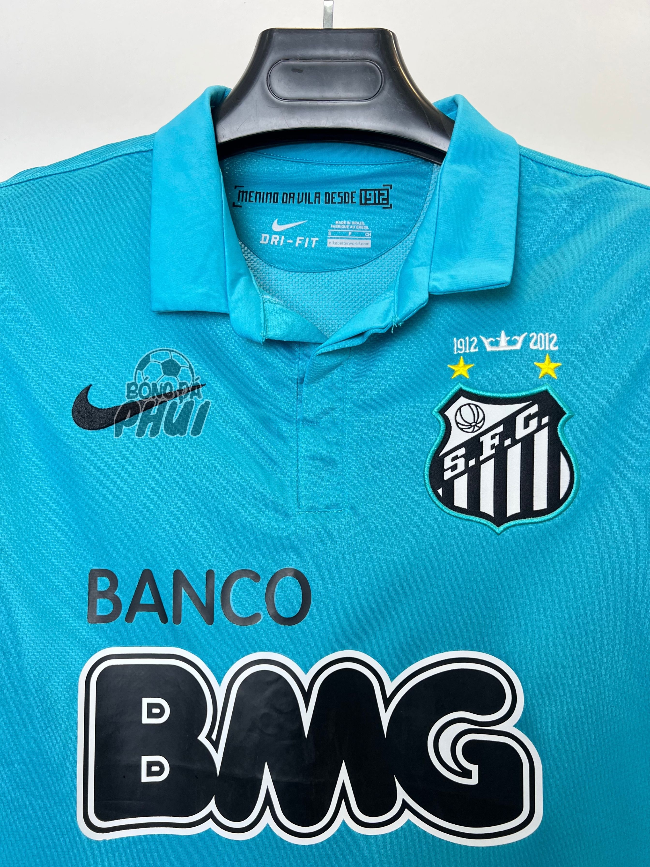 ÁO RETRO POLO SANTOS XANH