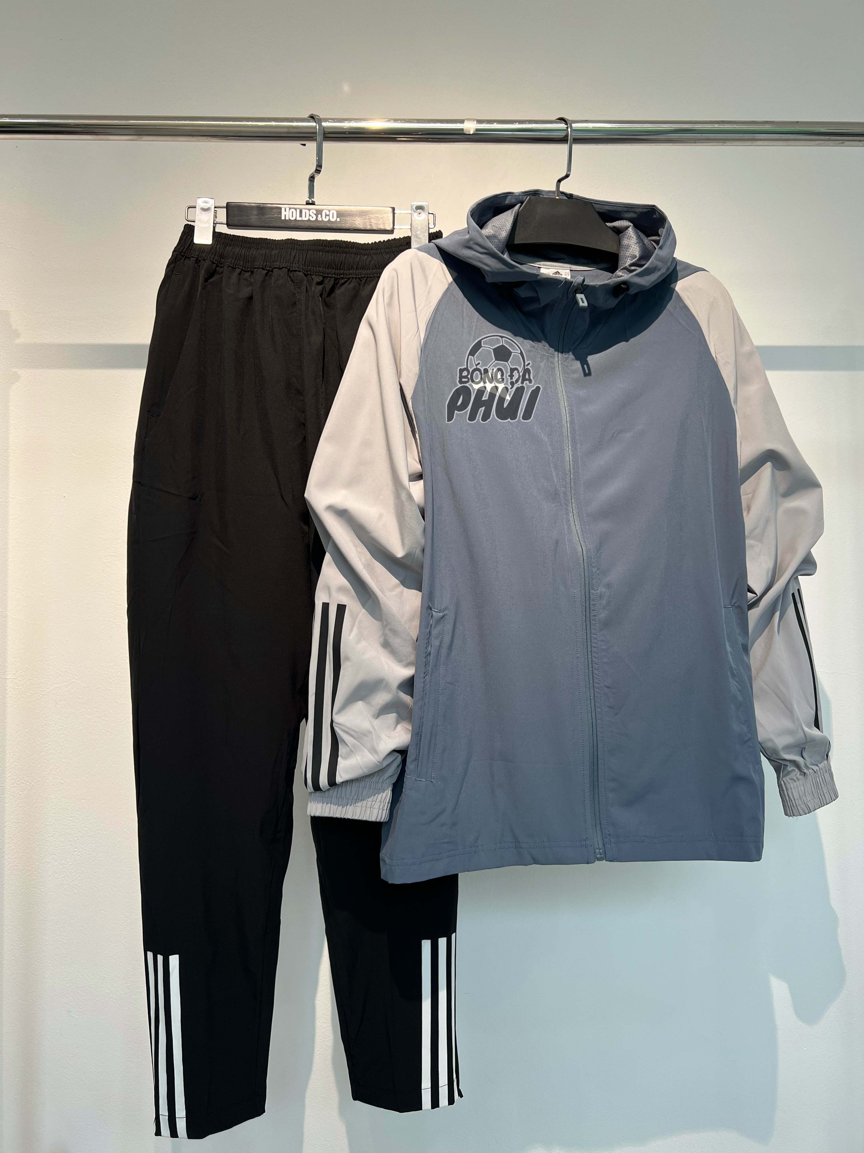 BỘ KHOÁC GIÓ DAS XÁM