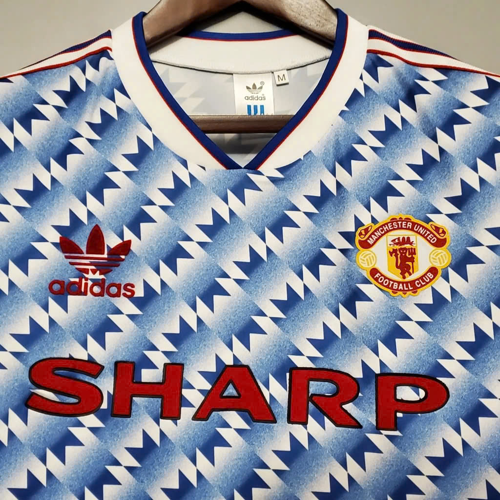ÁO RETRO MU XANH 1990