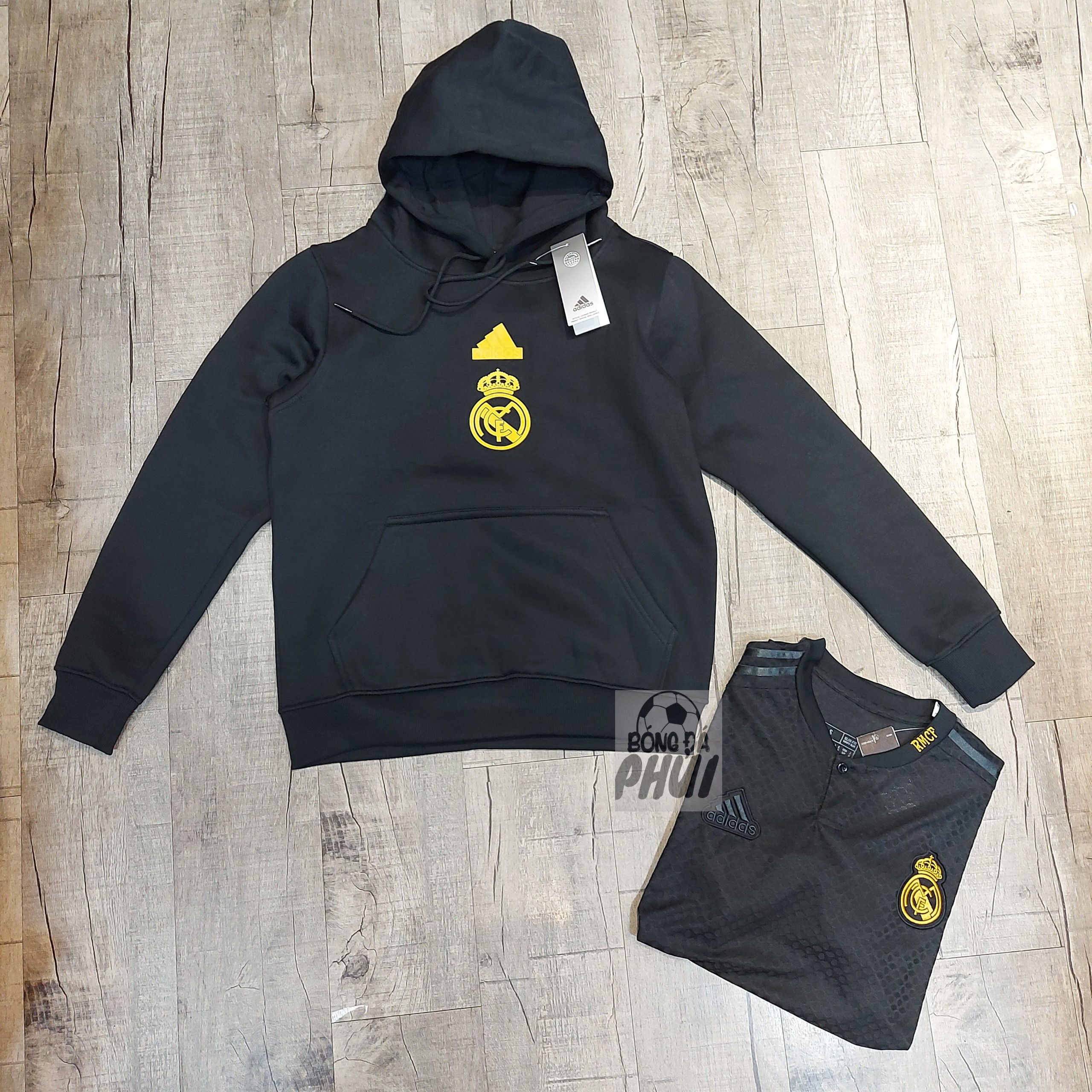 ÁO HOODIE REAL ĐEN 2023